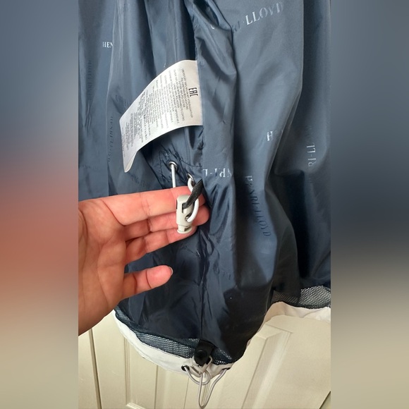 HENRI LLOYD For BMW YachtSport Ventura Tp2 Sailing Jacket Coat White Blue Hooded - Picture 12 of 16